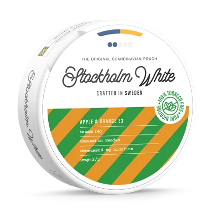 Stockholm White Apple & Orange 4mg